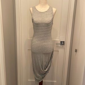 NEW Express striped body on high low dress